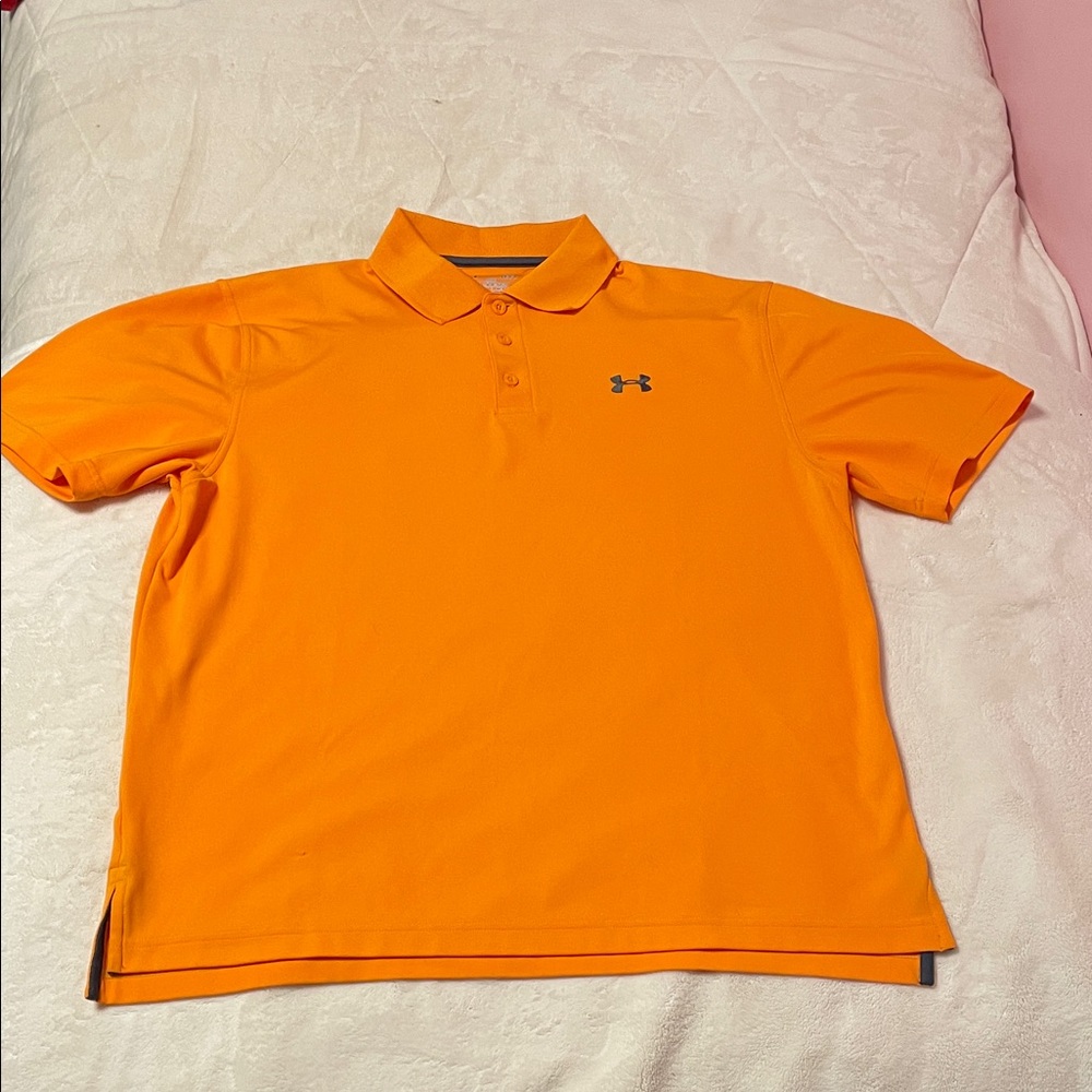 Under Armour Men's Bright Orange Polo